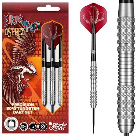Shot Darts Birds of Prey Osprey Steel Tip Dart Set - 23g