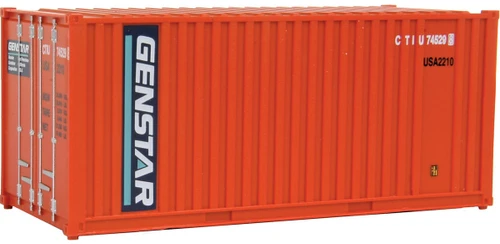 Walthers HO Scale 20' Ribbed-Side Shipping Intermodal Container Genstar