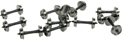 Walthers Proto HO Scale 33" Wheelsets - Metal Wheels/Plastic Axles (12-Pack)