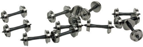 Walthers Proto HO Scale 33" Wheelsets - Metal Wheels/Plastic Axles (12-Pack)