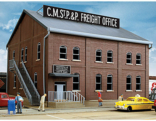 Walthers Cornerstone HO Scale Building/Structure Kit Brick Train Freight Office