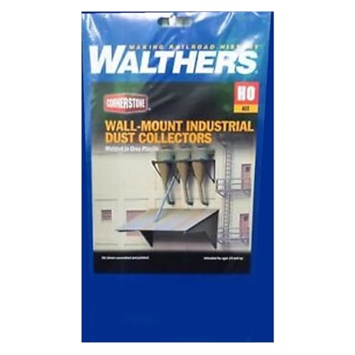 Walthers Cornerstone HO Scale Building Kit Industrial Dust Collectors (3-Pack)