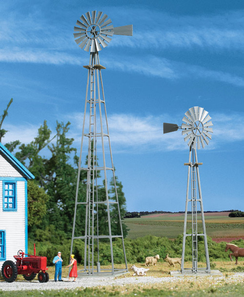 Walthers Cornerstone HO Scale Building/Structure Kit Van Dyke Farm Windmill 2-Pk