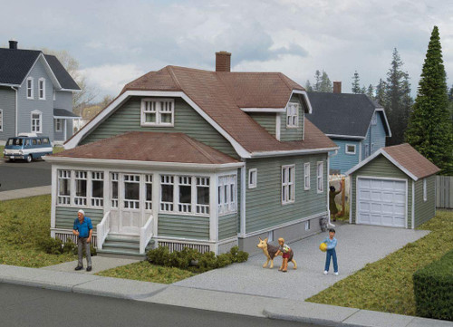 Walthers Cornerstone HO Scale Building Kit Updated American Bungalow House