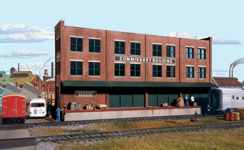 Walthers Cornerstone HO Scale Kit Commissary/Freight Transfer BG Building