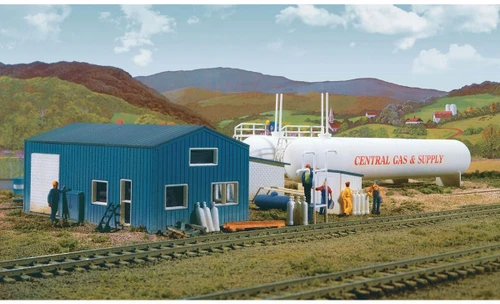 Walthers Cornerstone HO Scale Building/Structure Kit Central Gas & Supply