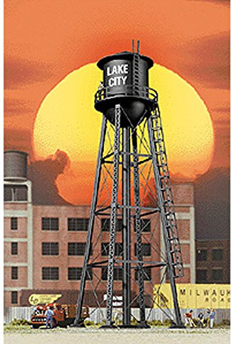 Walthers Cornerstone HO Scale Building/Structure City Water Tower Built - Black