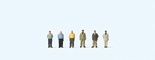 Preiser Z Scale Model Figure/People Set Standing Men (6-Pack)