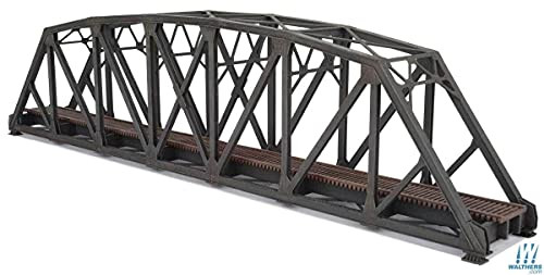 Walthers Cornerstone N Scale Kit Single-Track Arched Pratt Truss Bridge