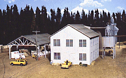 Walthers Cornerstone HO Scale Building/Structure Kit Planing Mill and Shed