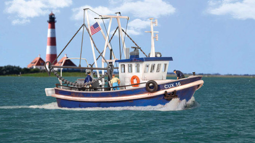 Walthers SceneMaster HO Scale Modern Fishing Boat (Harbor Scene) - Kit