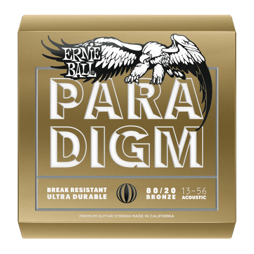 Ernie Ball Paradigm Bronze Medium Gauge Acoustic Guitar Strings - 13-56