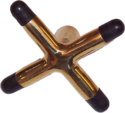 Brass "X" Pool Billiard Cue Stick Bridge Head