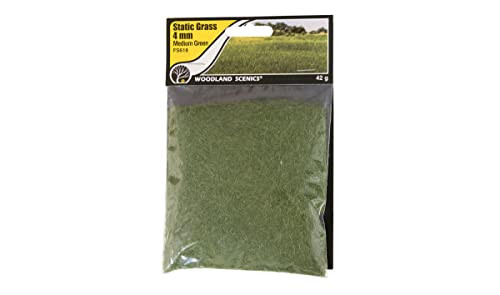 Woodland Scenics Model Railroad Static Grass Field System Medium Green 1/8"