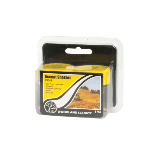 Woodland Scenics Model Railroad Landscape Field System Accent Shakers 2-Pack