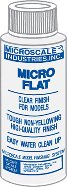 Microscale Model Railroad/Train Decal Micro Coat Flat Finish 1oz. Bottle(103)