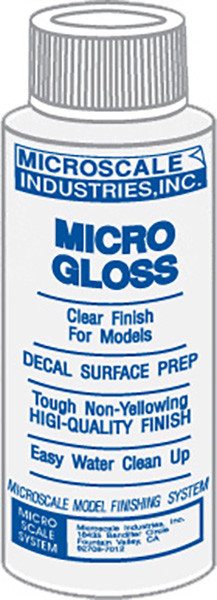 Microscale Model Railroad/Train Decal Micro Coat Gloss Finish 1oz. Bottle(108)