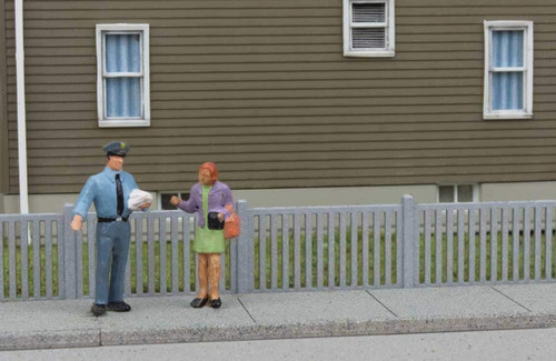 Walthers SceneMaster HO Scale Metal Fence - Kit - 48-7/8in Overall Length