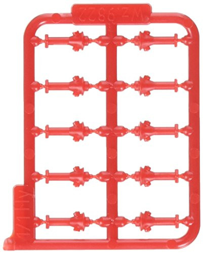 Faller HO Scale Scenery Accessory Kit Fire Hydrants (Red Plastic) 10-Pack