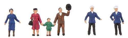 Faller N Scale Model Figure/Peo​ple Set - Air Flight Crew and Passengers 6-Pack