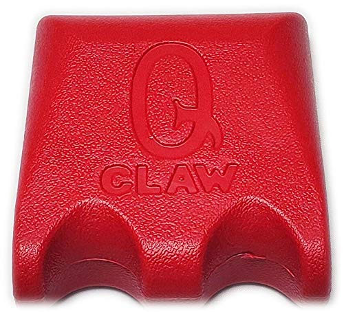 Q-Claw QCLAW Portable Pool/Billiards Cue Stick Holder/Rack - 2 Place - Red
