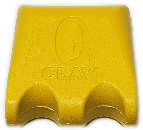 Q-Claw QCLAW Portable Pool/Billiards Cue Stick Holder/Rack - 2 Place - Yellow