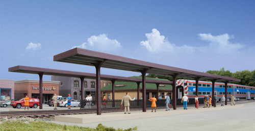 Walthers Cornerstone HO Scale Building/Structure Kit Suburban Station Platforms
