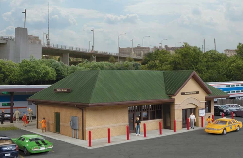 Walthers Cornerstone HO Scale Building/Structure Kit Modern Suburban Station