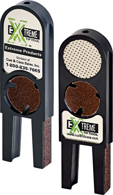 Extreme Tip Tool 5-in-1 Pool/Billiard Cue Shaper/Scuffer/Tapper/Burnisher Black