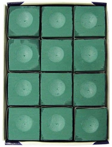 Silver Cup STANDARD GREEN Pool Billiard Cue Chalk