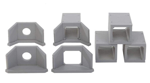Walthers Cornerstone HO Scale Concrete Drainage Culverts Kit