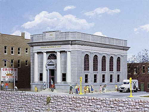 Walthers Cornerstone HO Scale Building/Structure Kit Bailey Savings and Loan