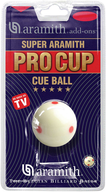 Super Aramith Pro Cup Red Dot Measles Cue Pool Billiard Ball