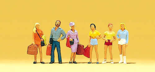 Preiser HO Scale Model Figure/People Set - Group of Teenagers/Youth 6-Pack