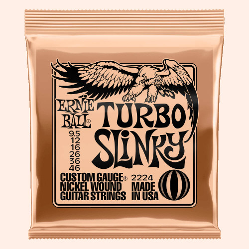 Ernie Ball Turbo Slinky Nickel Wound Electric Guitar Strings (9.5-46)