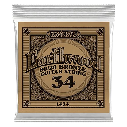 Ernie Ball Earthwood 80/20 Bronze Acoustic Guitar Strings .034 - 6 Pack