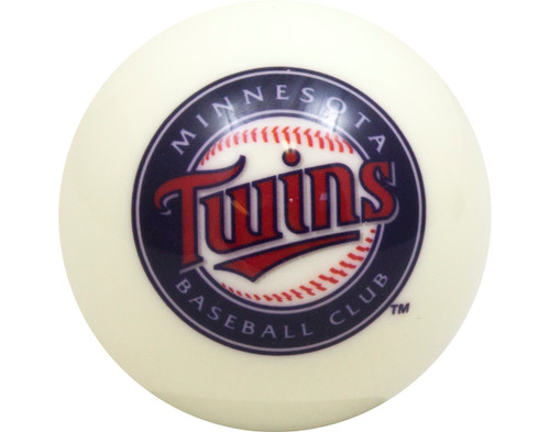 MLB Imperial Minnesota Twins Pool Billiard Cue/8 Ball - White