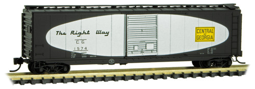 Micro-Trains MTL N-Scale 50 SD Box Car Central of Georgia (Black/Silver) #1574