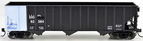 Bowser HO Scale 100-Ton 3-Bay Open Hopper Soo Line #62407 (Ex-WP Black/Blue)