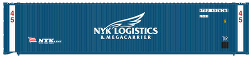 Atlas N Scale 45' Corrugated Shipping Containers NYK (3-Pack #1) (Blue/White)