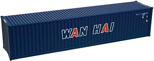 Atlas N Scale 40' Standard-Height Container 3-Pack Wan Hai Set 1(Blue/Red/White)