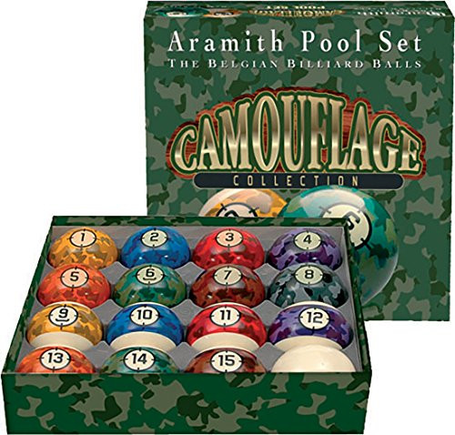Genuine Belgian Aramith Camoflage Pool/Billiard Ball Set (Phenolic Resin)