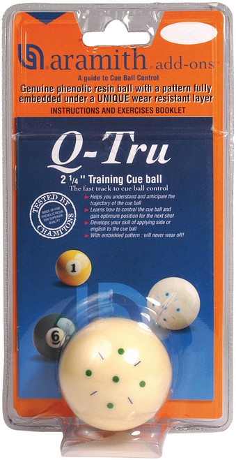 Aramith Q-Tru Training Cue Pool Billiard Ball