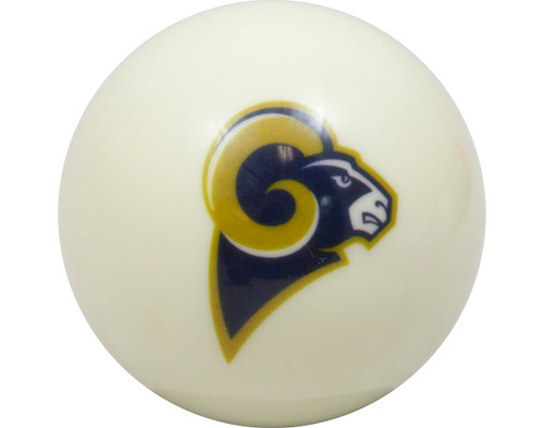 NFL Imperial St Louis Rams Pool Billiard Cue/8 Ball - White
