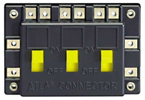 Atlas Electrical Track Power Connector with Three On/Off Switches (HO/N Scale)