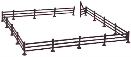 Atlas HO Scale Model Railroad/Train Accessory Rustic Fence & Gate (72 Inches)