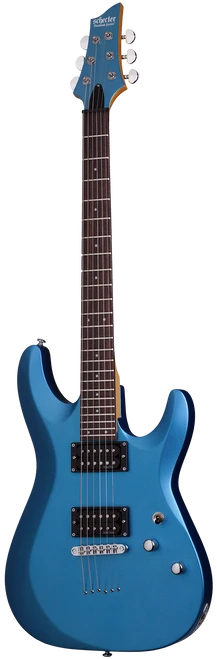 Schecter C-6 Deluxe Six-String Electric Guitar - Satin Metallic Light Blue