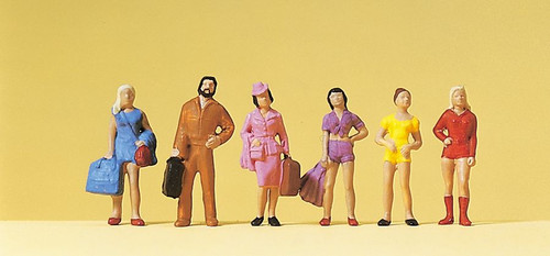 Preiser HO Scale Model Figure/People Set Teenage Passengers 6-Pack