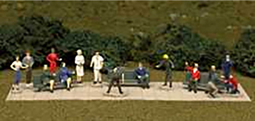 Atlas HO Scale Model Railroad/Train Accessory Figures/People Unpainted (24 Pack)