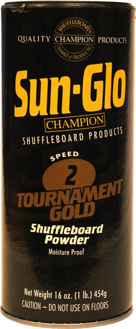 Sun-Glo Speed #2 Tournament Gold Shuffleboard Wax - 1 Can